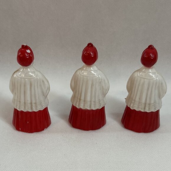 Vintage Choir Boy Plastic Christmas Tree Ornaments (Set of 3) - Picture 2 of 2